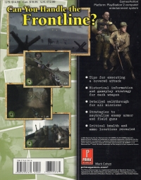 Medal of Honor: Frontline (Advanced Combat Tactics) Box Art