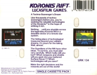 Koronis Rift (cassette) Box Art