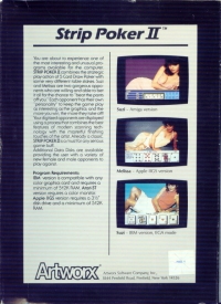 Strip Poker II Box Art