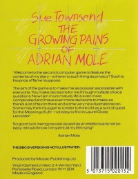 Growing Pains of Adrian Mole, The Box Art