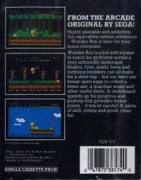 Wonder Boy (cassette) Box Art