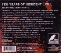 Ten Years of Resident Evil: The Official Soundtrack Box Art