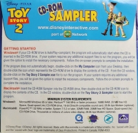 Disney/Pixar Toy Story 2 CD-ROM Sampler Box Art