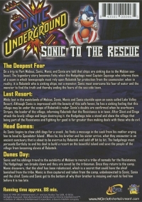 Sonic Underground: Sonic to the Rescue (DVD) Box Art