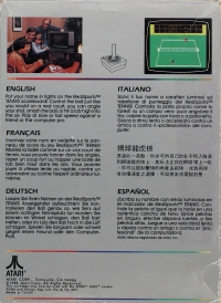 RealSports Tennis (Atari, Corp. / Made in Taiwan / 1986) Box Art