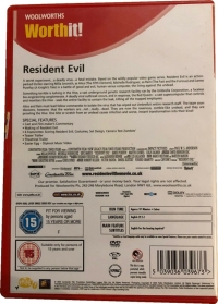 Resident Evil - Woolworths WorthIt! (DVD) Box Art