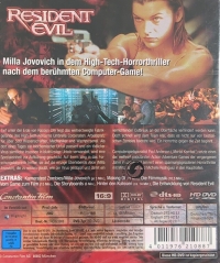 Resident Evil (HD DVD) Box Art