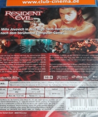 Resident Evil - Club Cinema (BD) Box Art