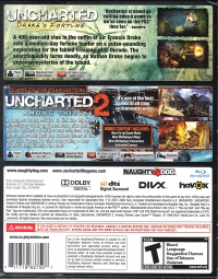 Uncharted Dual Pack - Greatest Hits Box Art