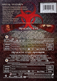 Resident Evil / Resident Evil: Apocalypse - Resurrected Edition (DVD) [NA] Box Art