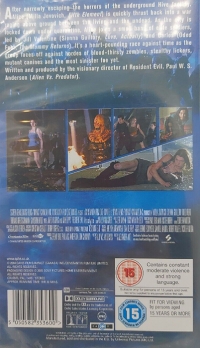 Resident Evil: Apocalypse (VHS) [UK] Box Art