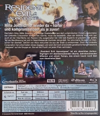 Resident Evil: Apocalypse (BD / FSK 18) Box Art