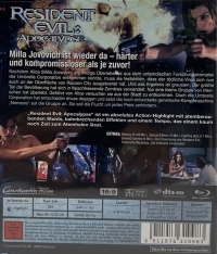 Resident Evil: Apocalypse (BD / FSK Keine Jugendfreigabe) Box Art