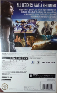 Crisis Core: Final Fantasy VII Reunion Box Art