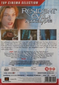 Resident Evil: Apocalypse - Top Cinema Collection (DVD) Box Art