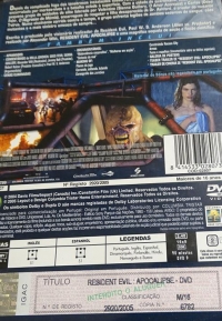Resident Evil: Apocalipse (DVD) Box Art