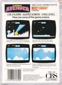 Cosmic Avenger (4L2023) Box Art