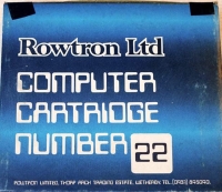 Rowtron T.C.S. Cartridge No22: Alien Invasion Box Art