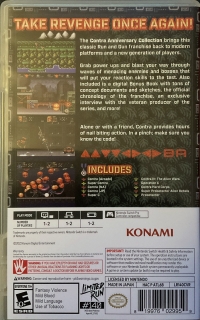Contra Anniversary Collection (Contra III: The Alien Wars cover) Box Art