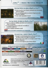 Uru: Ages Beyond Myst - Ubisoft Exclusive [ZA] Box Art
