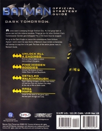 Batman: Dark Tomorrow (Area Maps) Box Art