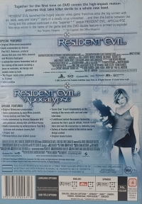 Resident Evil Plus Resident Evil: Apocalypse (DVD) Box Art
