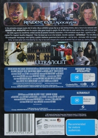 Resident Evil: Apocalypse / Ultraviolet (DVD) [AU] Box Art
