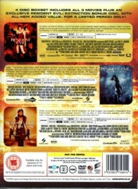 Resident Evil Trilogy (DVD / 4 Disc Boxset) Box Art
