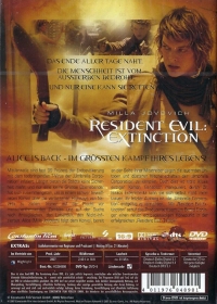 Resident Evil: Extinction (DVD / FSK front rating) Box Art