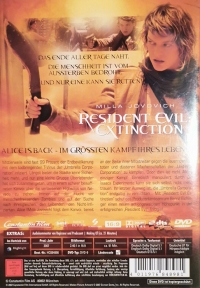 Resident Evil: Extinction (DVD / FSK back rating) Box Art