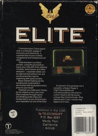 Elite: Gold Edition Box Art