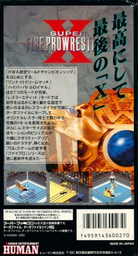 Super Fire Pro Wrestling X Box Art