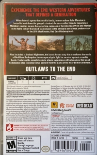 Red Dead Redemption Box Art