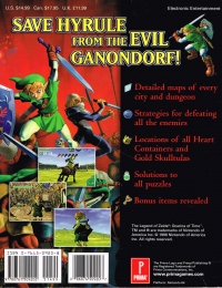 Legend of Zelda, The: Ocarina of Time - Prima's Official Strategy Guide Box Art