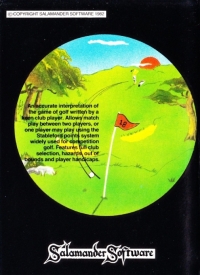 Golf (Salamander Software / Dragon Data Approved) Box Art