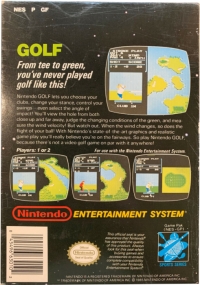 Golf (3 screw cartridge / ©ⓂNintendo® / oval Seal™) Box Art