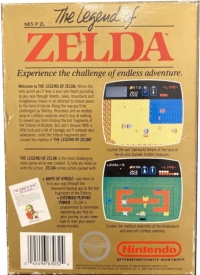 Legend of Zelda, The (3 screw cartridge / Nintendo® / Made in Japan) Box Art