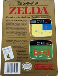 Legend of Zelda, The (3 screw cartridge / ©ⓂNintendo® / oval Seal®) Box Art