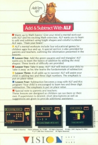 Add & Subtract with Alf Box Art
