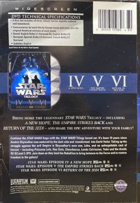 Star Wars Trilogy (DVD / Widescreen) Box Art