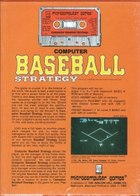 Computer Baseball Strategy Box Art