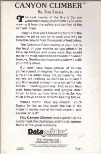 Canyon Climber Box Art