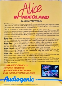 Alice in Videoland (Audiogenic / disk) Box Art