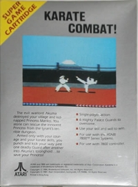 Karateka (Printed in Hong Kong) Box Art