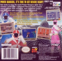 Saban's Power Rangers: Lightspeed Rescue Box Art