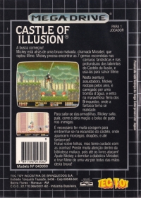 Castle of Illusion Estrelando Mickey Mouse (plastic case / 043060) Box Art