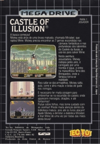 Castle of Illusion Estrelando Mickey Mouse (plastic case) Box Art