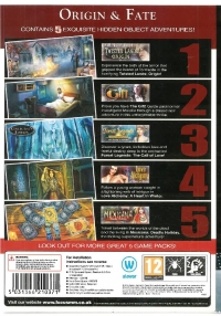 Origin & Fate - 5 Game Pack Box Art