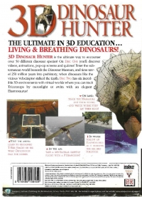3D Dinosaur Hunter Box Art