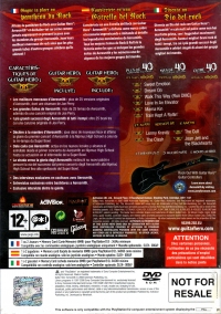 Guitar Hero: Aerosmith (Not for Resale) [ES][FR] Box Art